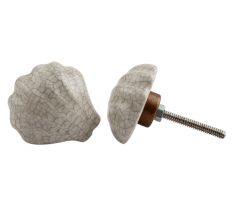 Cream Sea Shell Cabinet Knob